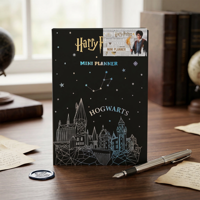 Harry Potter Mini Planner Hogwart Siyah Gümüş lifestyle ürün görseli