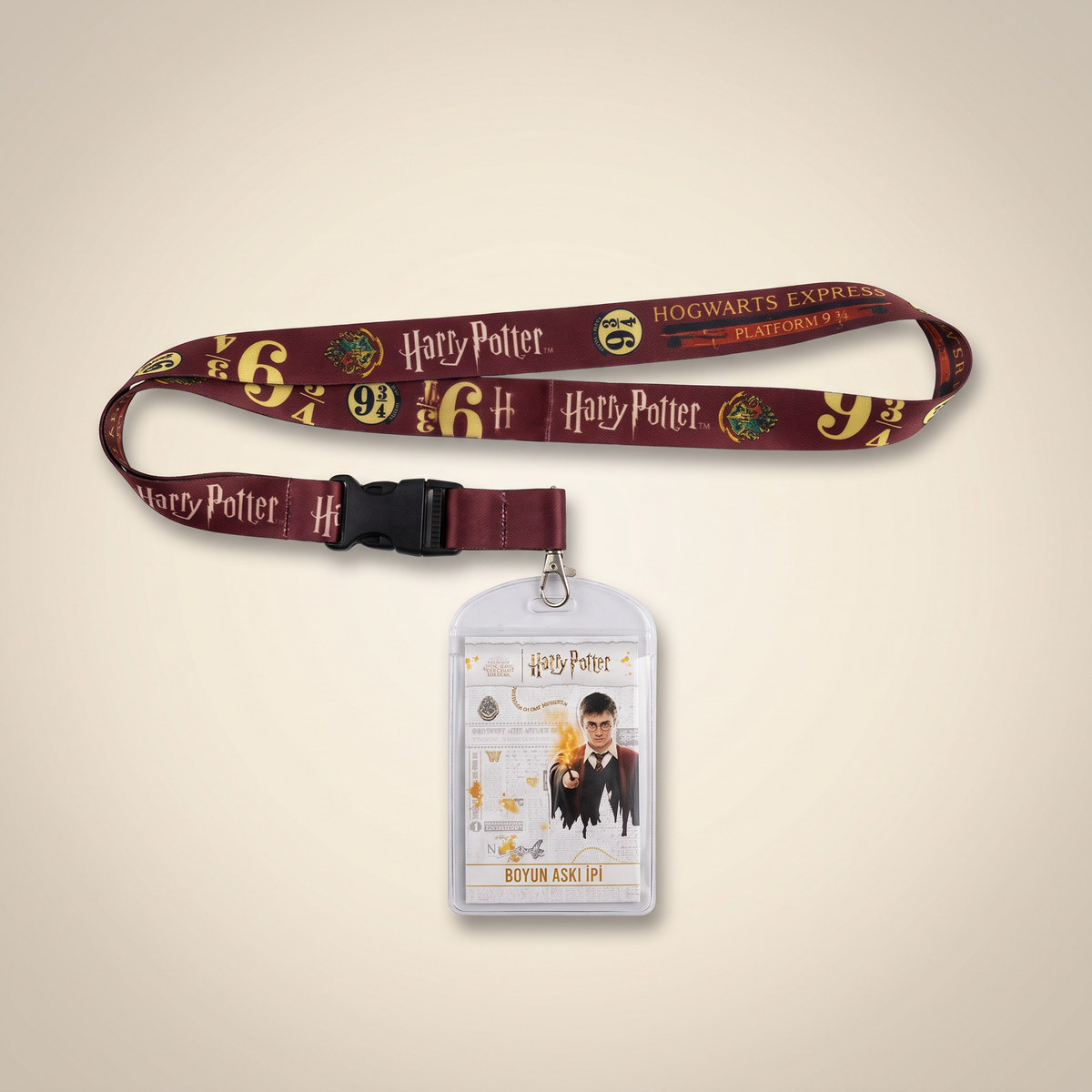 Harry Potter Platform 9 3/4 Boyun Askı İpi Kırmızı - Stüdyo