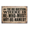 Harry Potter Tabela - The Big Question