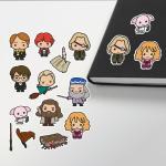 Harry Potter Karakterleri Manga Style Sticker Set HD Baskılı