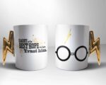 Beyaz Kupa Mockup Beyaz Sihir Dükkanı - Tüm Harry Potter Ürünleri