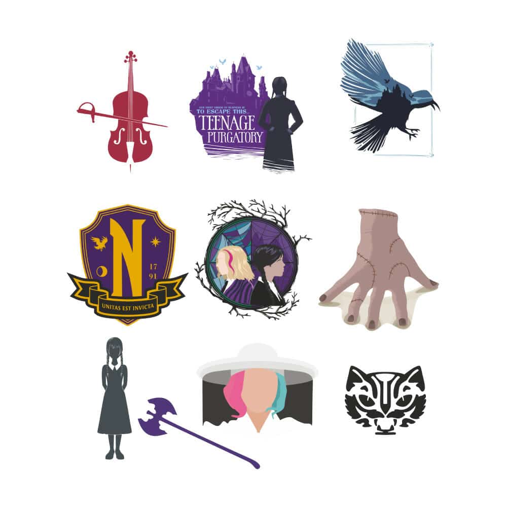 Nevermore Sticker Set