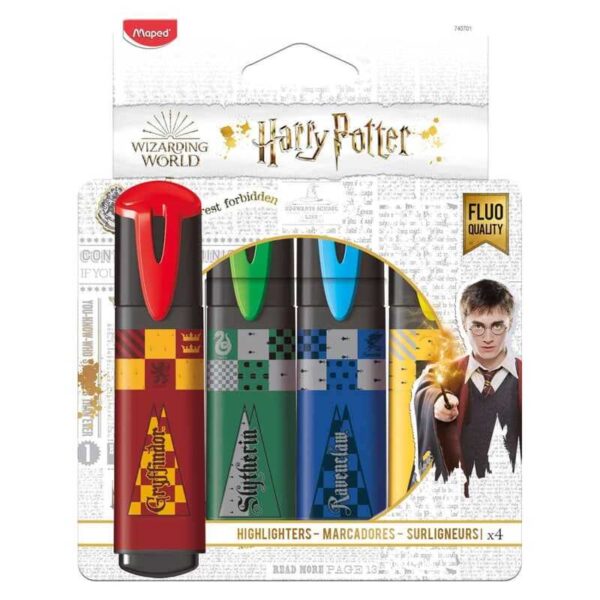 Harry Potter Fosforlu Kalem 4'lü Set